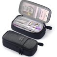 thumbnail image 1 of Durable Pen Pencil Case Big Storage Pen Pouch Bag For School Supplies Office College Teen Girls Adults, Purple, 1 of 5