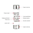 thumbnail image 4 of 20PCS/pack 10*38MM DC PV Solar Fuse Metal Alloys for Solar PV Protection, 4 of 10