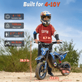thumbnail image 6 of East doll 36V Electric Dirt Bike for Kids, Peak 700W Kids Electric Dirt Bikes, Electric Kids Dirt Bike for Boys Girls Aged 4-10Y, 3-Speed, Max 15.5 Mph, 13.7 Miles Long Range, 3 Light Modes, Blue, 6 of 8