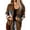 Khaki, variant on Womens Corduroy Flannel Shirt Long Sleeve Button Down Loose Shacket Jacket with Pockets Khaki S