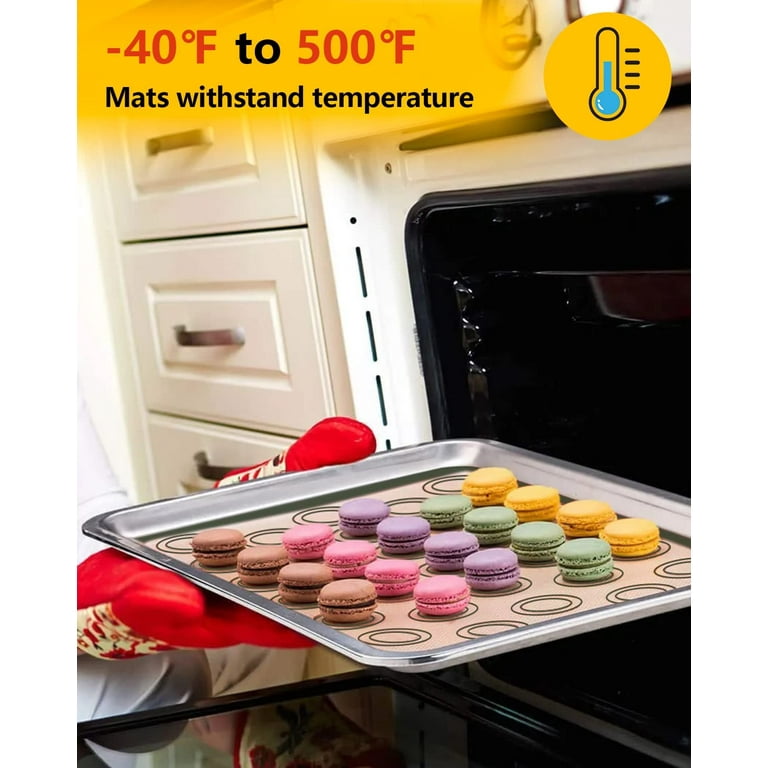 500ºF Heat Resistant Macaron Silicone Baking Mat
