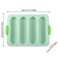 thumbnail image 3 of 4 Cavity Silicone Pan Non Stick French Bread For Baking DIY Cake Loaf Maker Oven & Flexible Baking Tray (Perfect For Homemade Bread & Pastries), 3 of 4