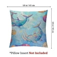 thumbnail image 4 of Watercolor Cute Unicorns Whales Decorative Pillow Cases Super Soft Throw Pillows Cover for Sofa Chair Bedroom, 4 of 7