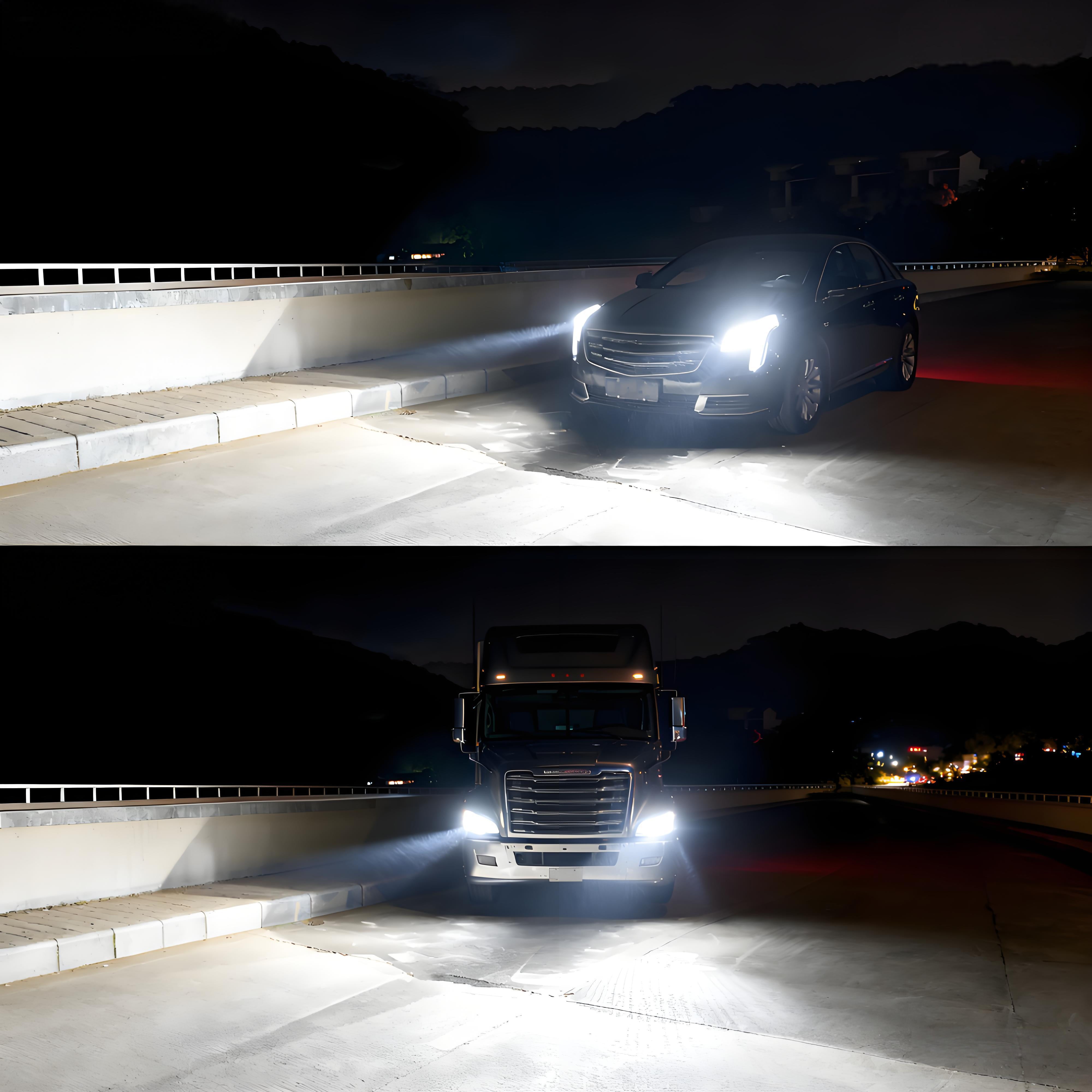 9007/HB5 High Low Beam LED Headlight Bulbs for Hummer H2 2003-2009, 200W 30000LM 6000K 2-Pack