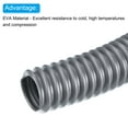 thumbnail image 3 of Unique Bargains EVA Flexible Vacuum Cleaner Hose, 27 mm Outer Diameter 1M Length Dust Collection Hose Gray, 3 of 5