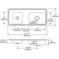 thumbnail image 6 of Elkay Drkadq371760l4 37-1/4" Double Basin Drop In Stainless Steel Utility Sink - 4 Faucet, 6 of 6