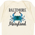 thumbnail image 4 of Inktastic Baltimore Maryland Vacation Blue Crab Boys or Girls Long Sleeve Baby Bodysuit, 4 of 5