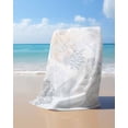 thumbnail image 4 of Blue Pink Coral Coastal Beach Towels Oversized Super Absorbent, Nautical Starfish Summer Beach Lightweight Bath Towel Quick Dry Sets For Bathroom/Pool/Rv Camping/Beach Play/Gym Room/Picnic 31"x62", 4 of 8