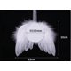 thumbnail image 1 of Sublimación de aluminio impresa personalizada Adornos navideños sublimación en blanco Pluma ala de ángel colgante Decoración del árbol de Navidad, 1 of 4
