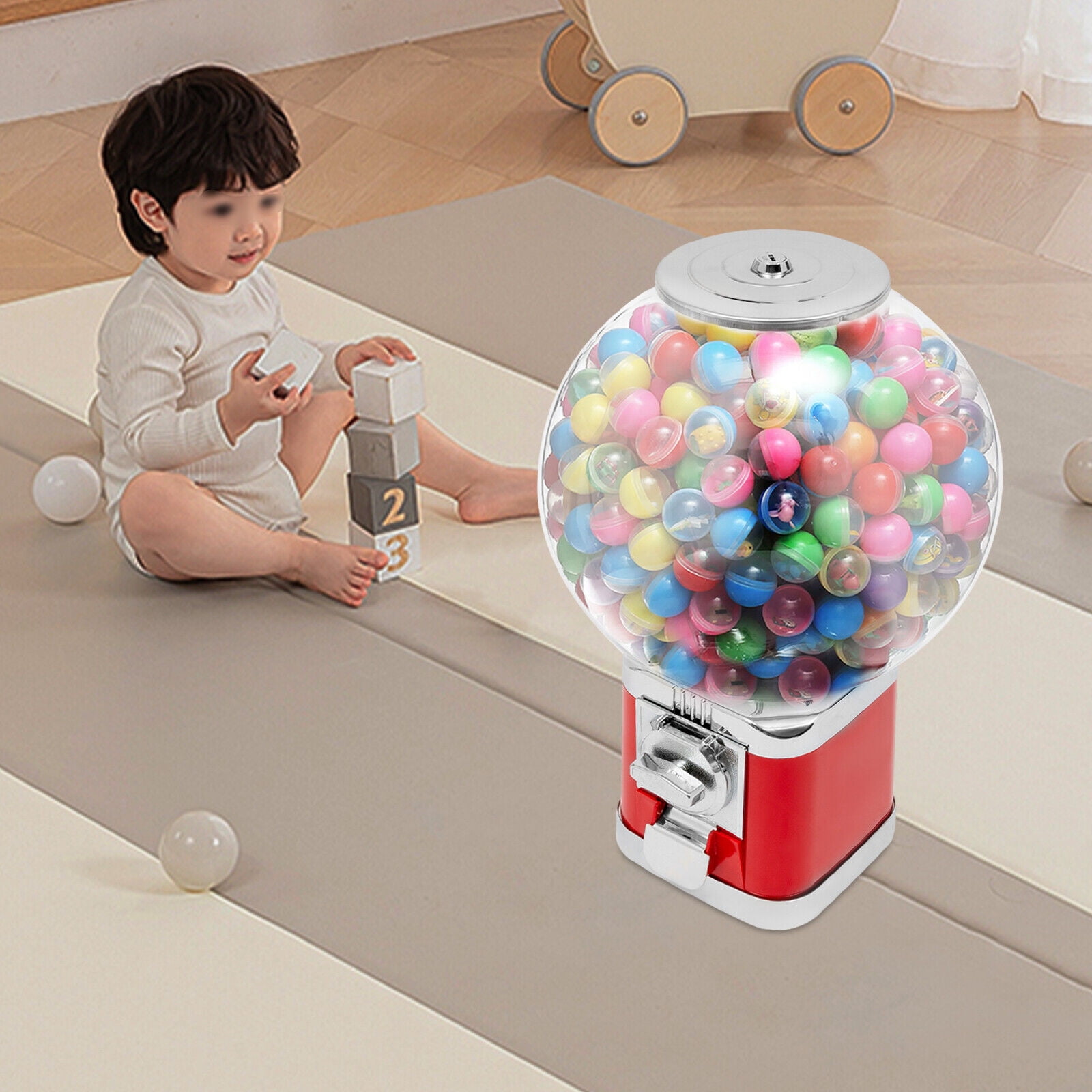 Countertop Candy Ball Vending Machine Capsule Toys Vending Machine W/ Keys
