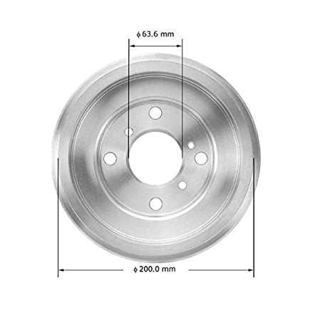 BENDIX PDR0841 Bendix Brake Drum Fits select: 2011-2019 FORD FIESTA