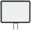 Lavi Industries 50-1131F12H-S-MB Horizontal Fixed Mount Sign Frame, 11 x 14 In. Matte Black