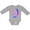 AC-Heather Grey, variant on Inktastic 1st Birthday Mermaid Tail Boys or Girls Long Sleeve Baby Bodysuit