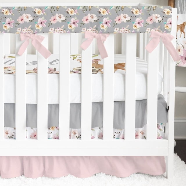 Juego de Cuna Floral Woodlands Ruffled