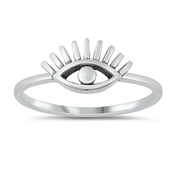 All Seeing Evil Eye Wholesale Ring .925 Sterling Silver Band Jewelry Female Male Unisex Size 4