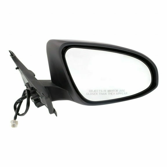For Toyota Yaris 2015 2016 2017 Passenger Side Door Mirror | Outer | Rear View | Power Heated | w/ Cover | Paint to Match | TO1321323 | 879100D540-PFM