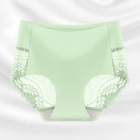 

Kayannuo Underwear Women Clearance Women s Lace Abdomen Mid-rise Waist And Hip Lift Comfortable Body Breathable Underwear Briefs Green