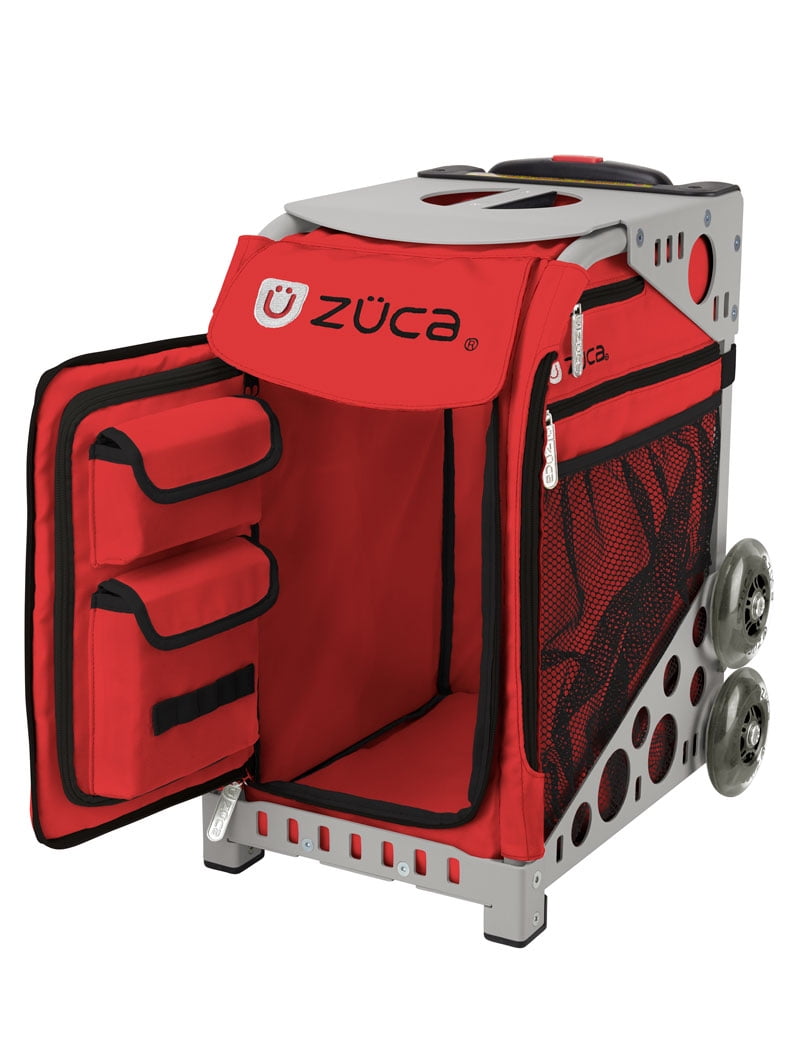 Zuca 18" Sport Bag - Chili with 2 Small Utility Pouch (Gray Frame)