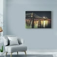 thumbnail image 3 of Trademark Fine Art 'Moon Over Brooklyn' Canvas Art by Natalie Mikaels, 3 of 3