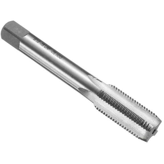 Uxcell Hand Bottom Tap 9/16-18 UNF 2B Bottoming Style Screw Tapping Threading Tool