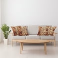 thumbnail image 4 of Ambesonne Vintage Throw Pillow Cover 4 Pack, Mechanical Clocks Gears, 24", Dark Orange Beige, 4 of 6