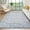 Light Blue, variant on Hasoo Living Room Area Rug 5' x 7' Border Rug for Bedroom Stain-Resistant Washable Indoor Carpet, Taupe/Gray