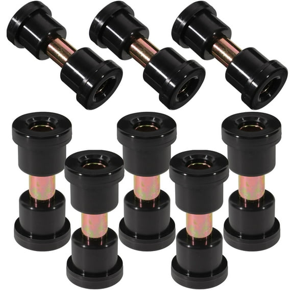 RUNROTOO Golf Cart Accessories 8Pcs Black Rubber Spring Bushings Kit