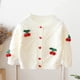 thumbnail image 3 of Suéter de cuello redondo para niña, cárdigan de punto con parte superior de hilo estilo occidental, chaqueta de suéter para niña, parte superior de poliéster para niña, 3 of 8