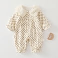 thumbnail image 2 of CAUYDY Newborn Girl Going Home Outfit Baby Sleepers 3 6 9 Months 1T 2T Preemie Clothing Long Sleeved Romper Infant Girls Pajamas Fall Winter Bodysuit Sizes 2-4 Months,Coffee, 2 of 9