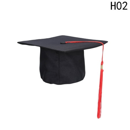 AkoaDa Academic Hat School Graduation Party Mortarboard University Bachelors Life Style Tassels Cap Doctor