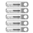 thumbnail image 3 of Swivel 5pcs/set Stainless Steel Column Type 360  Bearing Swivels Fishing Swivels Hook Connector, 3 of 7