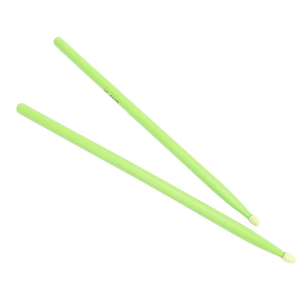 2 pares de baquetas de colores 5a para bandas de rock juveniles, juego de baquetas de práctica para niños adultos principiantes
