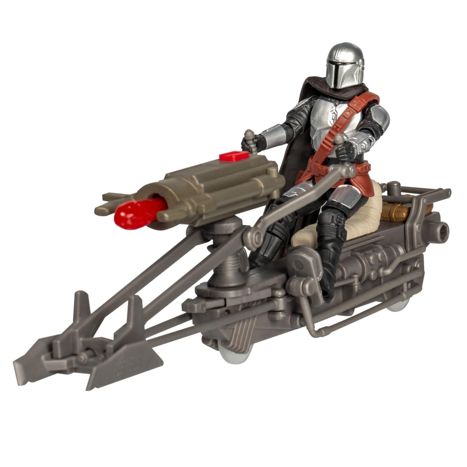 Star Wars Epic World of Action The Mandalorian 4 Inch Action Figure & Speeder Bike