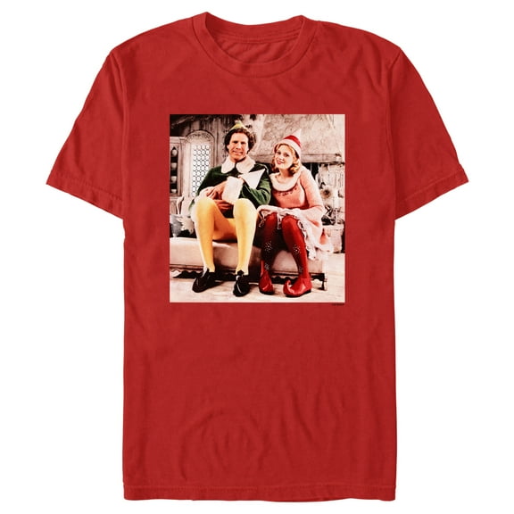 Men's Elf Buddy and Jovie Photo Graphic T-Shirt
