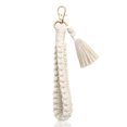 thumbnail image 3 of Guardurnaity Llavero Macrame Estilo Bohemio Llavero Ligero Y Suave Llavero Trenzado Estilo Boho Viajes, Equipaje y Accesorios Varios blanco, 3 of 6