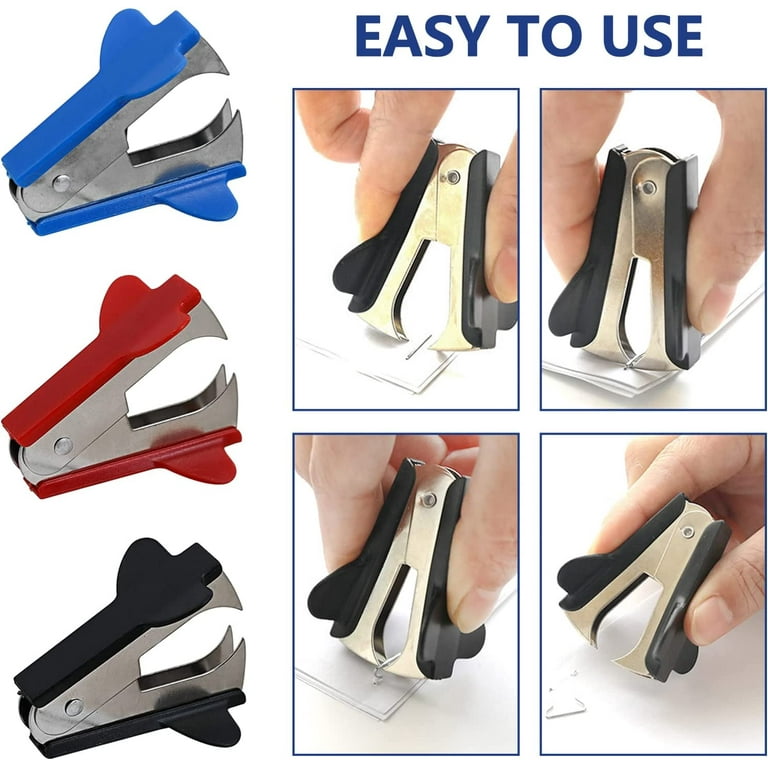 3 Pack Lightweight Staple Puller Remover Tool for Office, School, Easy to  Carry