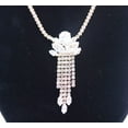 thumbnail image 3 of Cubic Zirconia Teardrop Fringed Necklace Set, 3 of 5