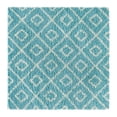 thumbnail image 2 of Unique Loom Trellis Shag Collection Area Rug - Ruth (6' Square Aqua/Ivory), 2 of 8
