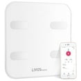 thumbnail image 1 of Bathroom Scale, Bluetooth Smart App Sync BMI Wireless Digital Body Fat Scale, White, 1 of 6