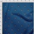 thumbnail image 3 of oneOone Organic Cotton Poplin Twill Fabric Peacock Feather Ikat Print Sewing Fabric BTY 42 Inch Wide, 3 of 4