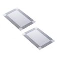 thumbnail image 1 of Oleegame 2PC Placemat 4pcs Frame Western Placemat Pvc Heat Insulation Mat Rectangular Simple Table Mat Household Leave In Plate Mat Silver, 1 of 7