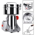 thumbnail image 2 of Huge Capacity 700g Herb Grain Grinder Electric Mill Cereal Machine-High Speed/Durable Life for home kitchen restaurant Chrome, 2 of 9