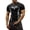 Black-3, variant on Gym Workout Men's Athletic Compression Shirt Gothic Graphic Compression Shirt Round Neck Short Sleeve Quick Dry Training Tee