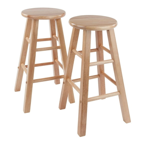 Counter Stools; 2-Pc Set; Natural