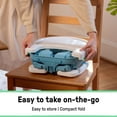 thumbnail image 3 of Ingenuity Deluxe Comfort Folding Baby Booster - Adjustable Height - Cushioned - Lightweight - 6M-3Y, 3 of 9