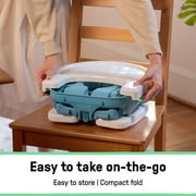 Ingenuity Deluxe Comfort Folding Baby Booster - Adjustable Height - Cushioned - Lightweight - 6M-3Y