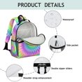 thumbnail image 4 of Colorful Tie Dye Pattern Backpack for School,Cute School Bag,Schoolbag with Adjustable Shoulder Straps & Padded Back,15.25"x11.5"x5.25", 4 of 5