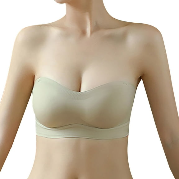 Comfort Bra Women Full-Coverage Bra Feature V-Neck Padded Bra Style W-1796 Green S