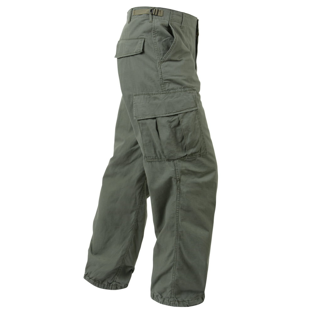 Vintage Vietnam Era Olive Drab Army Fatigue Pants, New Reproduction ...