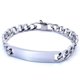 thumbnail image 1 of 100% Stainless Steel Bracelet 9 mm 8 Inches Curb Cuban Chain Smooth Bar ID Bracelets for Men Women Factory Offer, 1 of 5